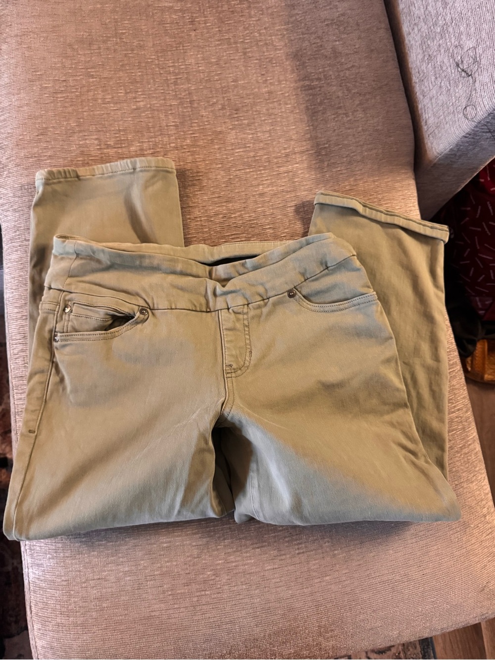 Jag Jeans Straight-Leg Olive Pants
